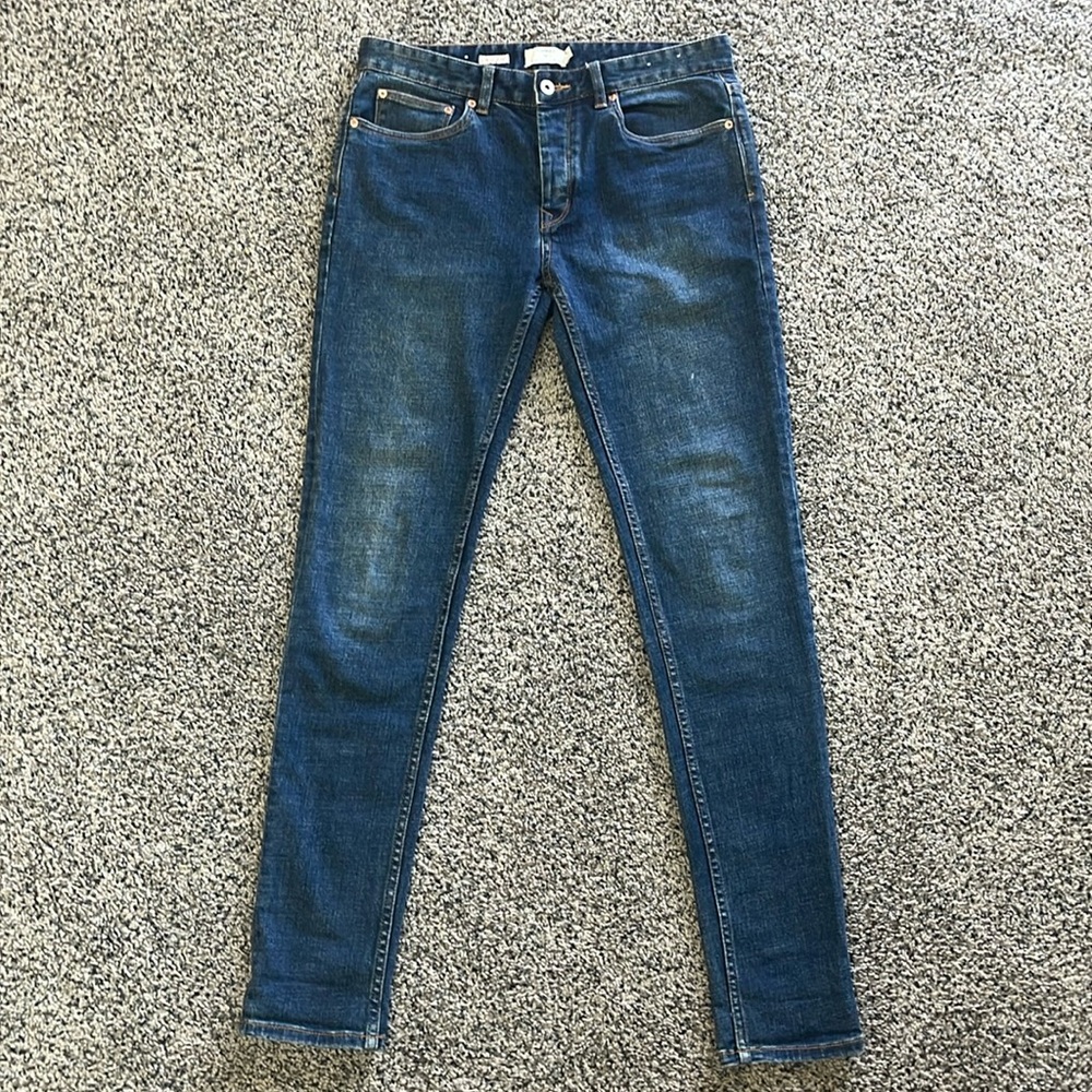 Topman Stretch Skinny Jeans - Size 32L